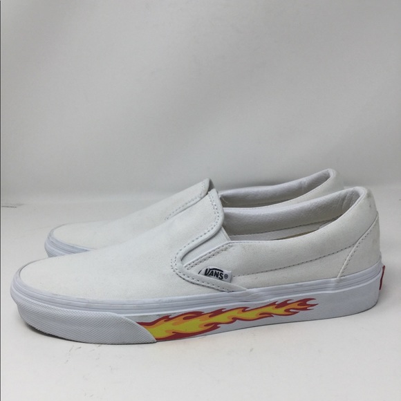 Vans Shoes - Van Flames Slip On Sneakers